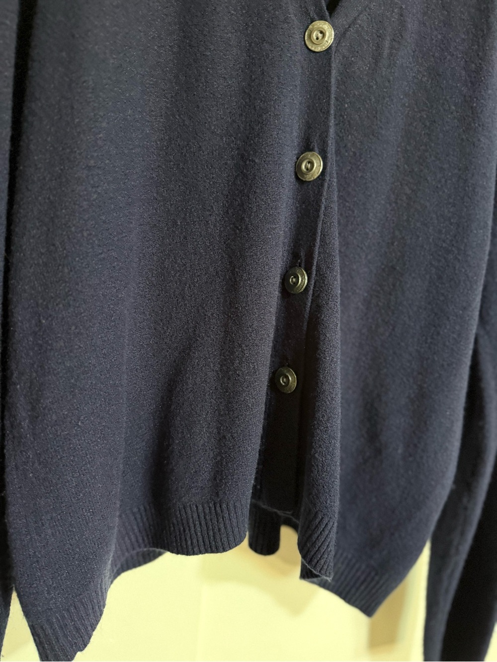 David Dart Navy Cardigan Sweater Oversized Button Front V Neck Soft Knit Small - Picture 5 of 14